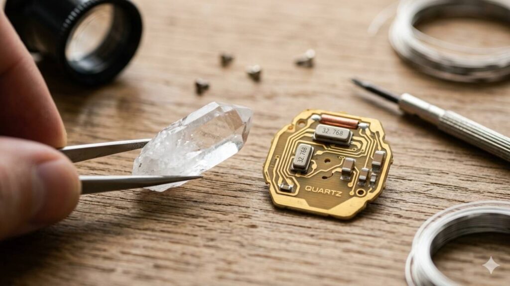 quartzo-para-relógio-digital